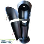 Distributeur au sol design noir de lingettes désinfectantes anti virus et bactéries au sol 1000lingettes.com