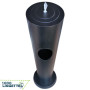 Distributeur au sol design noir de lingettes désinfectantes anti virus et bactéries au sol 1000lingettes.com