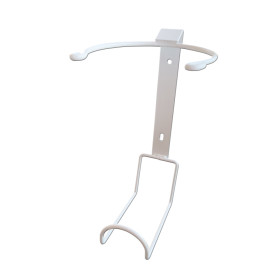 Soporte de pared metálico para toallitas desinfectantes en caja dispensadora