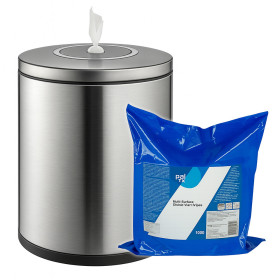 Dispensadores de oficina + 1000 toallitas desinfectantes