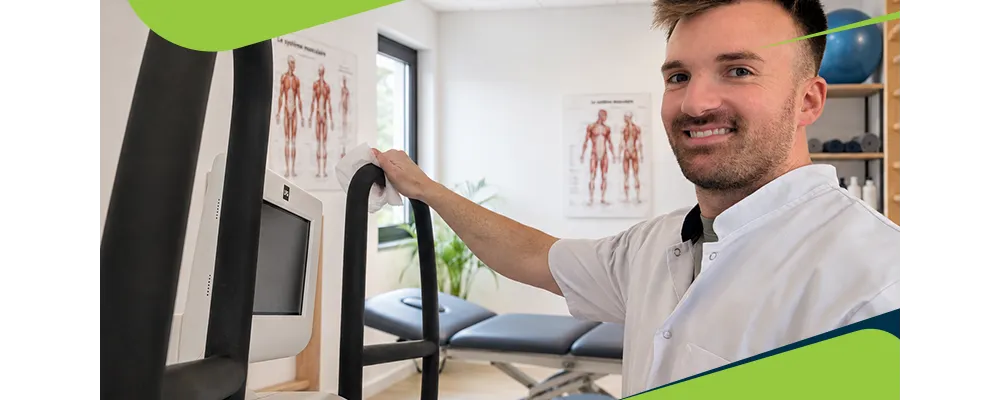 ¿Por qué es esencial la desinfección en una clínica de fisioterapia?